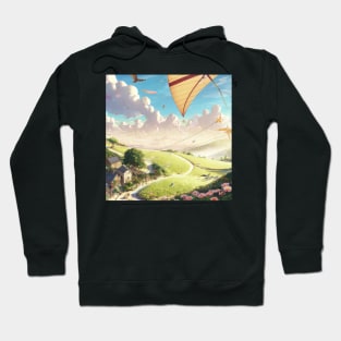 Colorful Kite Against in the Morning Sunshine Hoodie